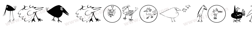 ABC Birds of Paradis字体转换